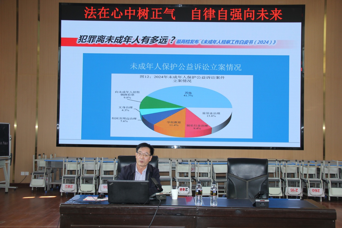 云南祥云县老科协进校园开展“法在心中树正气 自律自强向未来”法治讲座